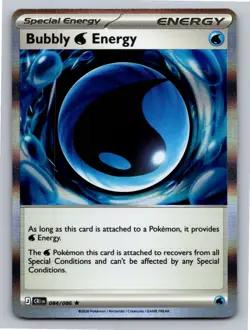 Bubbly W Energy 084/086 Holo Rare Chaos Rising Pokemon Holo Near Mint - Image 1
