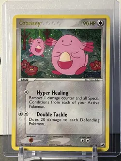 Pokemon EX Unseen Forces Chansey 20/115 Reverse Holo Stamped Rare LP WOTC Era - Image 1