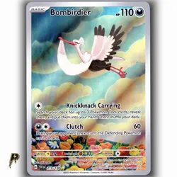 Pokemon Scarlet & Violet Base Set Bombirdier 219/198 Illustration Rare Holo NM - Image 1