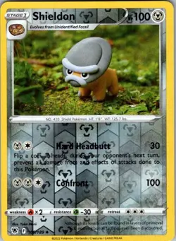 Shieldon 109/189 Astral Radiance Pokemon Reverse Holo Near Mint - Image 1