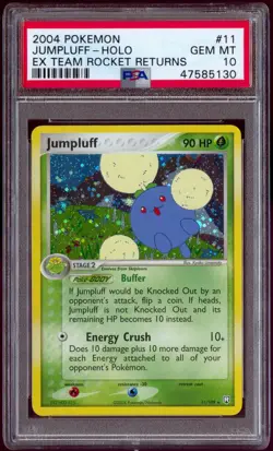 Pokemon Jumpluff EX Team Rocket Returns Holo Rare #11 PSA 10 Gem Mint - Image 1