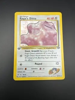 WoTC Pokemon Gym Challenge Koga's Ditto 1st edition NM/M - Image 1
