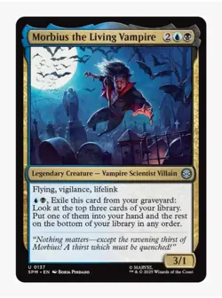 Morbius the Living Vampire | MTG SPM | Dimir Vampire Tribal | PDH EDH NM MINT - Image 1
