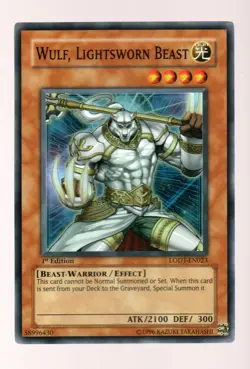 Wulf, Lightsworn Beast Light of Destruction 1st Edition #LODT-EN023 LP/NM - Image 1