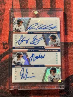 2026 Panini Stars & Stripes Prism The Future Is Now Quad Auto 19/25 Cholowsky🔥 - Image 1