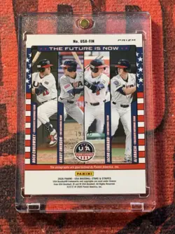 2026 Panini Stars & Stripes Prism The Future Is Now Quad Auto 19/25 Cholowsky🔥 - Image 2