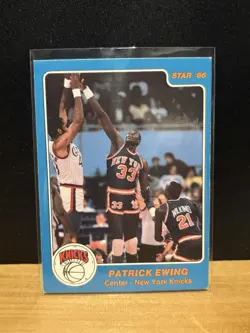 1985-1986 STAR COMPANY PATRICK EWING RC #166 New York Knicks Very Rare!!! - Image 1