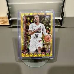 2025-26 Topps Chrome Darius Garland Gold RayWave Refractor /50 SP SSP Rare #76 - Image 1
