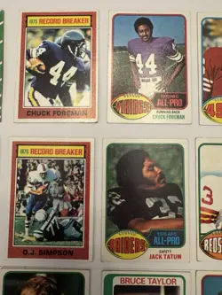 Vintage NFL Football Card Lot (28) 1960s-1980s Topps Stars HOF - Payton’s - Image 4