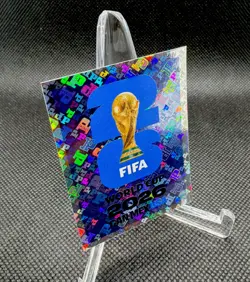 2026 Panini FIFA World Cup Trophy Sticker Holo Foil FWC8 - Image 2