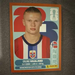 2026 Panini World Cup Stickers Erling Haaland Red Border Norway 15 Rare Man City - Image 1