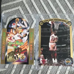 Rare Upper Deck Michael Jordan Tune Squad Space Jam #/5000 + UD Champs #’d - Image 1