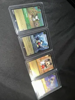 4 Cards From Lorcana Fabled 3 Mickey Mouse And 1 Minnie Mouse - Image 1