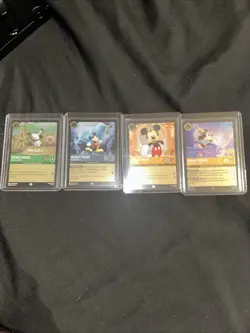 4 Cards From Lorcana Fabled 3 Mickey Mouse And 1 Minnie Mouse - Image 2
