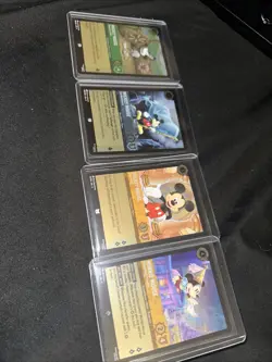 4 Cards From Lorcana Fabled 3 Mickey Mouse And 1 Minnie Mouse - Image 3