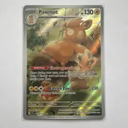 Pokemon Pawmot Scarlet & Violet Base Set Holo Card 209/198 Illustration Rare - Image 1