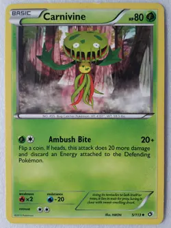 Carnivine 5/113 LP - Legendary Treasures Pokemon Card - $2 Combined Shipping - Image 1