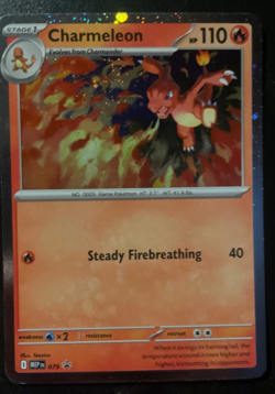 Charmeleon 079/MEP Black Star Promo Cosmos Holo Chaos Rising Pokemon Card NM - Image 1