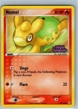 Numel 72/110 ex Holon Phantoms Reverse Holo Stamped Pokemon Card - Image 1