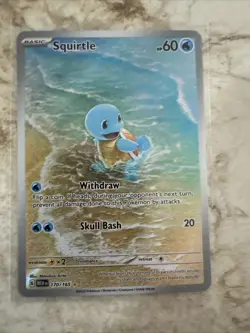 Pokemon Squirtle Holo Card TCG SV Scarlet & Violet 151 Series 170/165 - Image 1