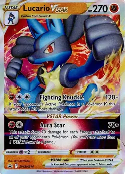 Lucario VSTAR SWSH214 - SWSH Promo - NM Pokemon Card - Image 1