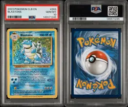 PSA 10 Gem Mint Blastoise 003 Pokemon CLB Trading Card Game Classic - Image 3