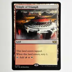 TEMPLE OF TRIUMPH MTG TDC - CARTE MAGIC THE GATHERING EN NEUF - Image 1