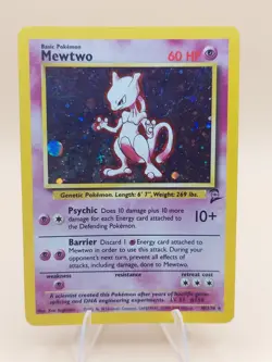 Mewtwo Base Set 2 Holo Rare No. 10/130 Pokemon Card - 2000 - Image 1