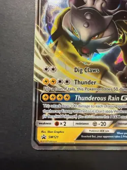 LP Raikou GX SM121 Black Star Promo Sun & Moon Pokemon card English TCG - Image 3