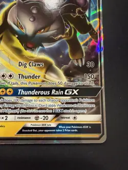 LP Raikou GX SM121 Black Star Promo Sun & Moon Pokemon card English TCG - Image 4