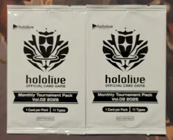 60x hololive Official Card Game Monthly Tournament Pack Vol. 2 2025 *SEALED* NEW - Image 1