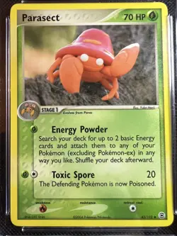 POKEMON PARASECT NON HOLO CARD EX FIRE RED & LEAF GREEN 43/112 CGC 8.5 #43 - Image 2