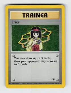 Erika 16/132 - Pokemon - Gym Heroes - Unlimited Holo Rare - HP - Image 1