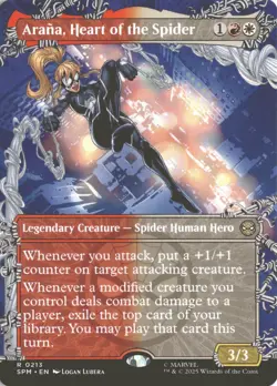 MTG Arana, Heart of the Spider (0213) *Non-Foil* Borderless Spider-Man SPM NM/MT - Image 1