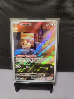 Holo Skwovet - 222/198 Illustration Rare Scarlet & Violet Base Set Pokemon TCG - Image 1
