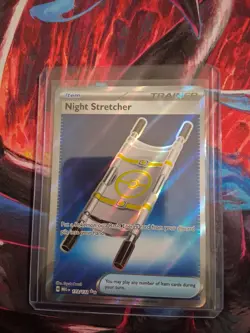 Pokemon TCG Night Stretcher 173/132 Hyper Rare Trainer Item Full Art Holo NM - Image 1