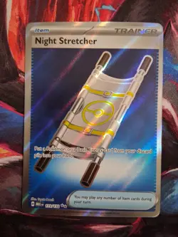 Pokemon TCG Night Stretcher 173/132 Hyper Rare Trainer Item Full Art Holo NM - Image 3