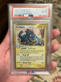 Pokemon TCG Feraligatr (Delta Species) 2/101 Dragon Frontiers Holo PSA 6 - Image 1