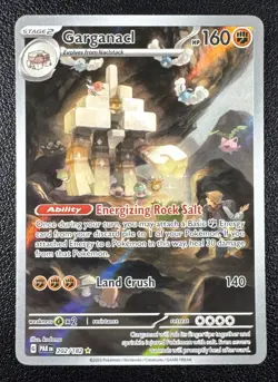 Pokemon Garganacl Illustration Rare IR Full Art Holo 202/182 Paradox Rift - Image 1