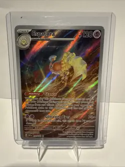 Pokemon Espathra Illustration Rare IR Full Art Holo 197/182 Paradox Rift - Image 1