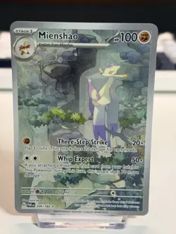 Pokemon Mienshao 200/182 Illustration Rare Paradox Rift Pokemon NM - Image 1
