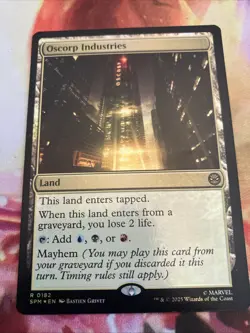 x1 Oscorp Industries - Foil R MTG Marvel's Spider-Man M/NM, English - Image 1