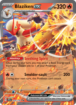Pokemon TCG-Blaziken Ex Journey Together 024/159 NM - Image 1