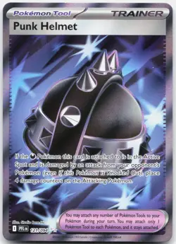 Punk Helmet 121/094 Ultra Rare Phantasmal Flames Pokemon Holo Near Mint - Image 1