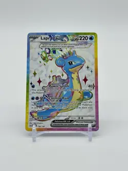Lapras ex 158/142: Scarlet and Violet - Stellar Crown Sv07 Holo NM Pokemon TCG - Image 1