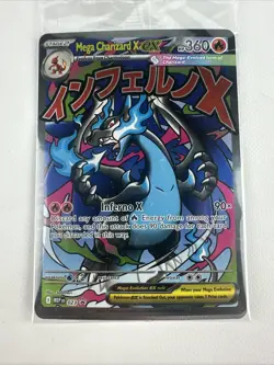 Pokemon Mega Charizard X ex 023 Phantasmal Flames UPC Promo Holo Mega SEALED NEW - Image 1