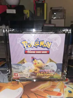 Pokemon TCG Vivid Voltage Booster Box with acrylic case - Image 1