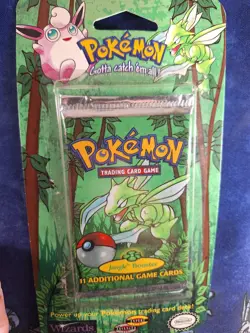 1999 Pokemon Jungle Booster Pack broken outer Sealed Scyther WOTC 742818060639 - Image 2
