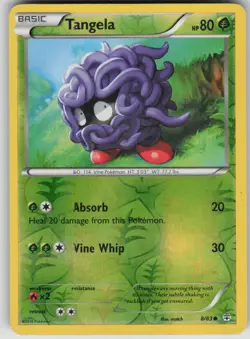 Pokemon TCG Tangela Common Reverse Holo Generations 8/83 - Image 1
