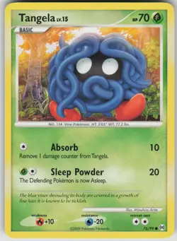 Pokemon TCG Tangela (76) Common Arceus 76/99 - Image 1